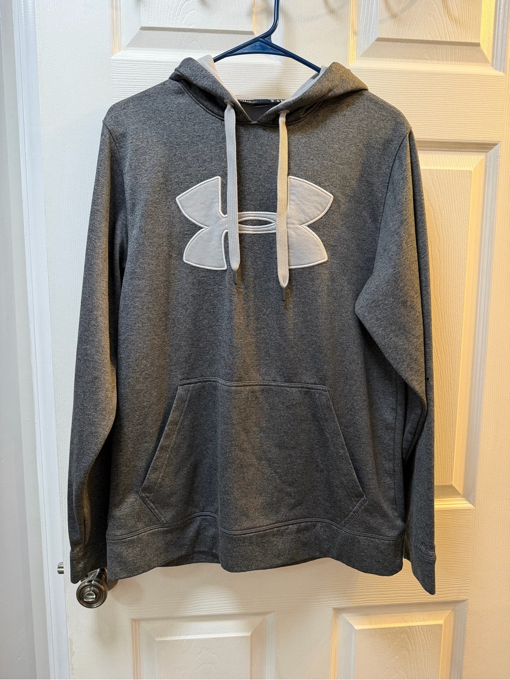 Under Armour Dark Gray Hoodie with White Logo